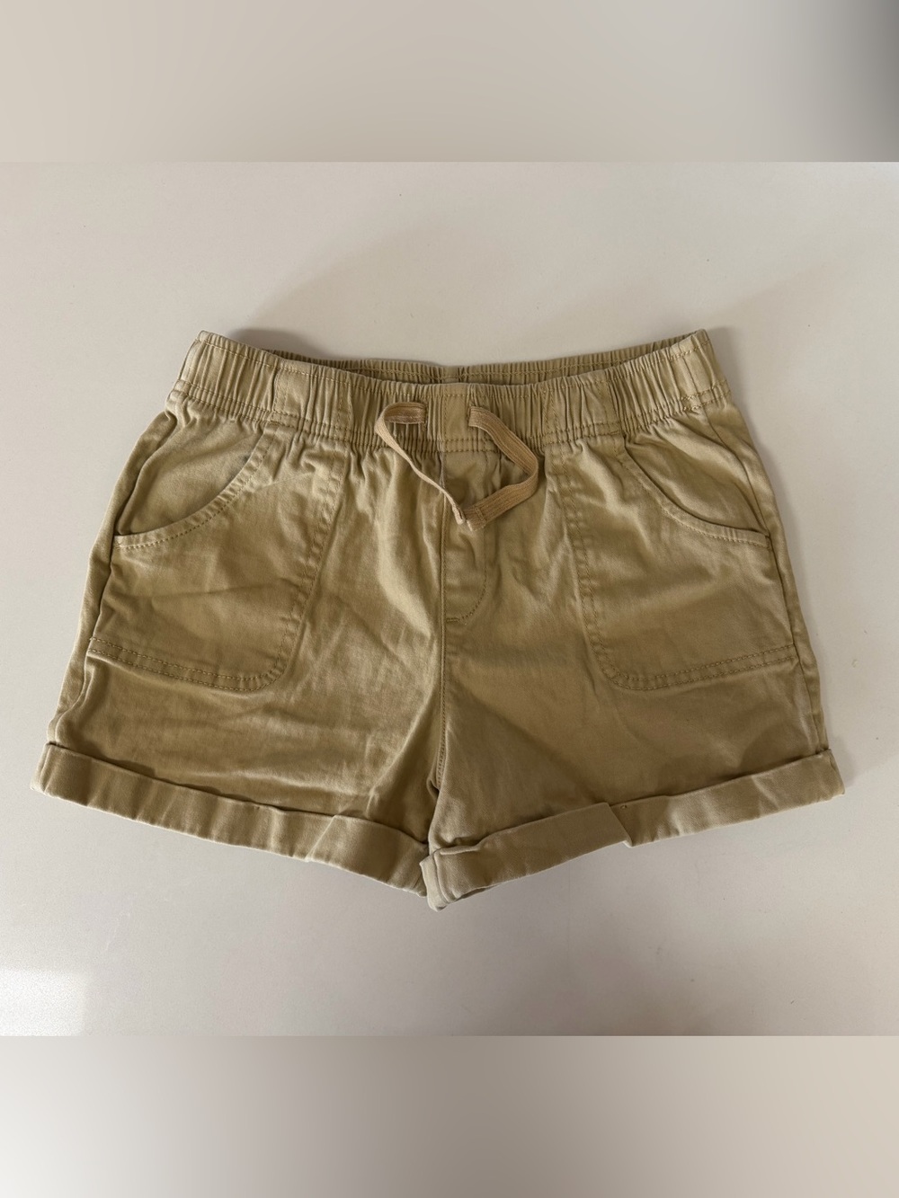 Girls wonder nation Khaki Elastic Waist Shorts